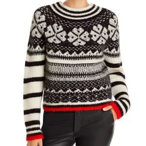 NWT See By Chloe Lucky Clover Jacquard Sweater Size Small